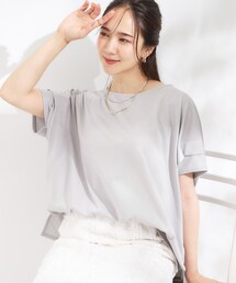SHOO・LA・RUE | 【S-LL/UV/吸水速乾】さらりと着こなす 肩タックゆるトップス(Tシャツ/カットソー)