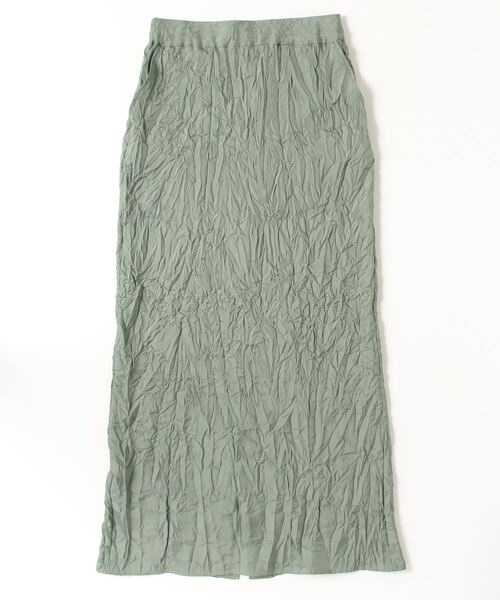 G.V.G.V.（ジーヴィージーヴィー）の「WRINKLE SATIN SKIRT（スカート・レディース・セージグリーン/ブラック・36/38）」の20枚目の写真