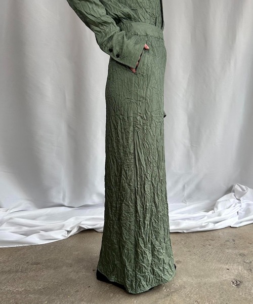 G.V.G.V.（ジーヴィージーヴィー）の「WRINKLE SATIN SKIRT（スカート・レディース・セージグリーン/ブラック・36/38）」の8枚目の写真