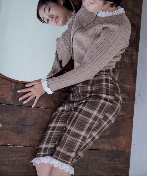 etre loin(エトルワン)の「Hem lace sabrina pants(その他パンツ・レディース・グレー/ブラック/ブラウン・M)」の3枚目の写真