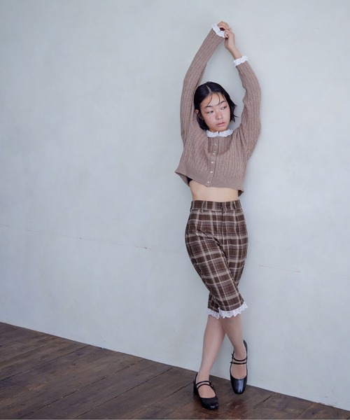 etre loin(エトルワン)の「Hem lace sabrina pants(その他パンツ・レディース・グレー/ブラック/ブラウン・M)」の8枚目の写真