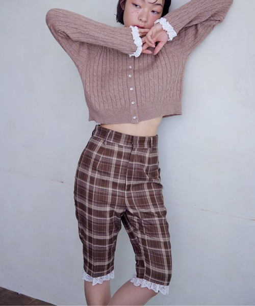 etre loin(エトルワン)の「Hem lace sabrina pants(その他パンツ・レディース・グレー/ブラック/ブラウン・M)」の7枚目の写真