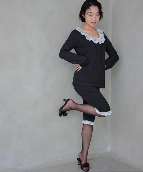 etre loin(エトルワン)の「Hem lace sabrina pants(その他パンツ・レディース・グレー/ブラック/ブラウン・M)」の16枚目の写真