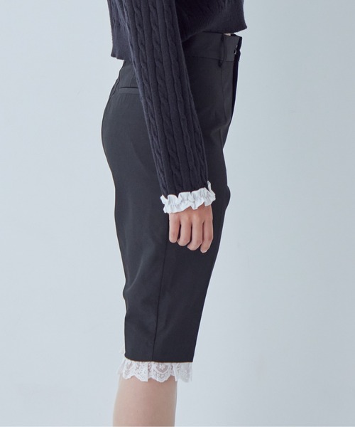 etre loin(エトルワン)の「Hem lace sabrina pants(その他パンツ・レディース・グレー/ブラック/ブラウン・M)」の5枚目の写真