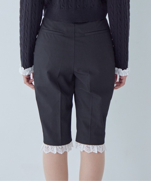 etre loin(エトルワン)の「Hem lace sabrina pants(その他パンツ・レディース・グレー/ブラック/ブラウン・M)」の6枚目の写真