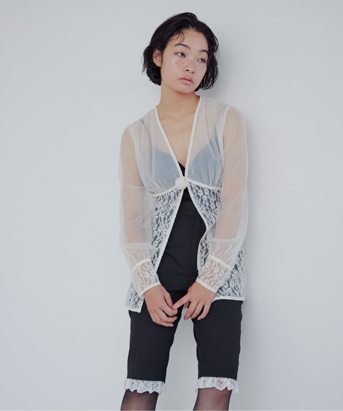 etre loin(エトルワン)の「Hem lace sabrina pants(その他パンツ・レディース・グレー/ブラック/ブラウン・M)」の20枚目の写真