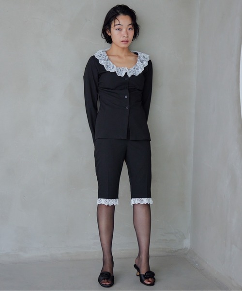 etre loin(エトルワン)の「Hem lace sabrina pants(その他パンツ・レディース・グレー/ブラック/ブラウン・M)」の17枚目の写真