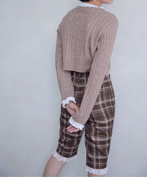 etre loin(エトルワン)の「Hem lace sabrina pants(その他パンツ・レディース・グレー/ブラック/ブラウン・M)」の21枚目の写真