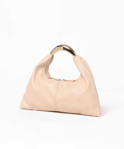 mysty woman（ミスティウーマン）の「【LE VERNIS】トライアングルBAG 574317（ハンドバッグ・レディース・ブラック/ベージュ・FREE）」の10枚目の写真