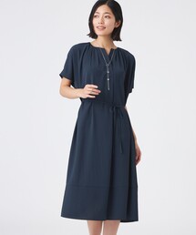 TRANS WORK（トランスワーク）の「【吸水速乾・接触冷感・UV・ウォッシャブル】ファンクションデシンワンピース（ワンピース）」