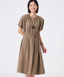 TRANS WORK（トランスワーク）の「【吸水速乾・接触冷感・UV・ウォッシャブル】ファンクションデシンワンピース（ワンピース）」