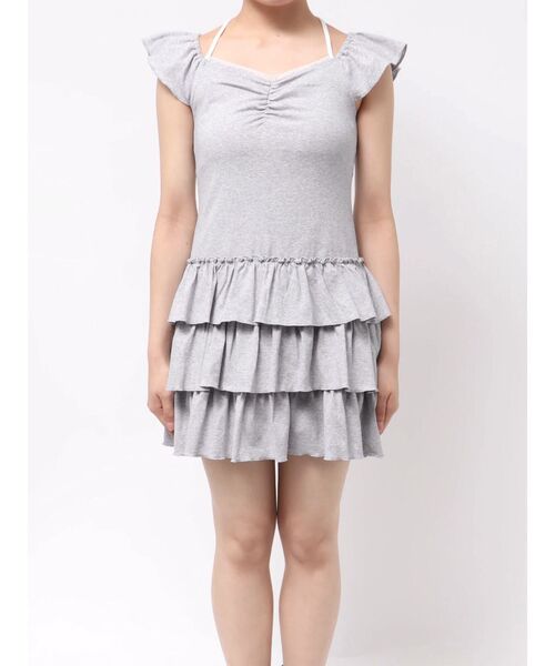 jouetie（ジュエティ）の「フレンチスリーブフリルワンピース（ワンピース・レディース・ブラック/グレー/ブルー・MEDIUM）」の21枚目の写真