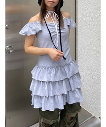 jouetie | フレンチスリーブフリルワンピース(ワンピース)