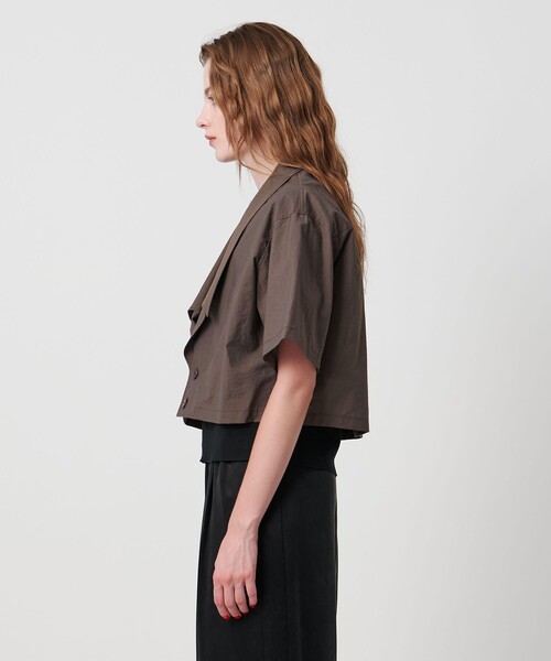 ASTRAET（アストラット）の「＜ASTRAET＞ラペル ショートスリーブシャツ②（シャツ/ブラウス・レディース・ダークブラウン/ブラック・FREE）」の11枚目の写真