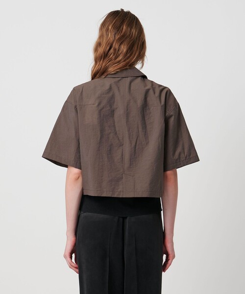 ASTRAET（アストラット）の「＜ASTRAET＞ラペル ショートスリーブシャツ②（シャツ/ブラウス・レディース・ダークブラウン/ブラック・FREE）」の12枚目の写真
