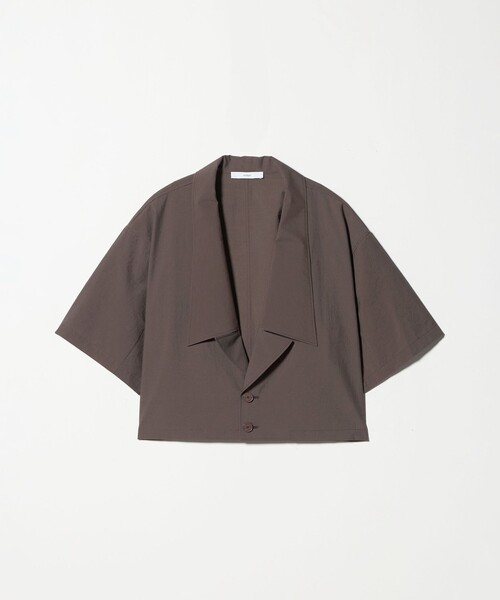 ASTRAET（アストラット）の「＜ASTRAET＞ラペル ショートスリーブシャツ②（シャツ/ブラウス・レディース・ダークブラウン/ブラック・FREE）」の13枚目の写真