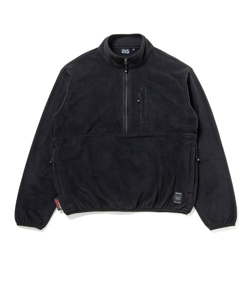 430(フォーサーティ)の「mj11002-PRTC FLEECE HALF ZIP PULL OVER プルオーバージャケット(25-143)(その他アウター・メンズ・ブラック・3/2/1/0)」の1枚目の写真