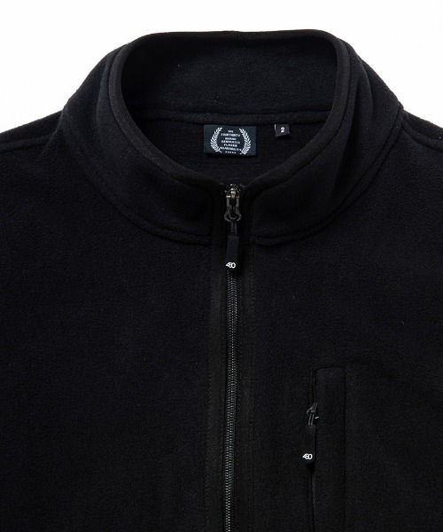 430(フォーサーティ)の「mj11002-PRTC FLEECE HALF ZIP PULL OVER プルオーバージャケット(25-143)(その他アウター・メンズ・ブラック・3/2/1/0)」の3枚目の写真