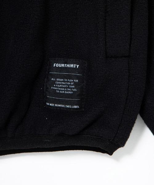 430(フォーサーティ)の「mj11002-PRTC FLEECE HALF ZIP PULL OVER プルオーバージャケット(25-143)(その他アウター・メンズ・ブラック・3/2/1/0)」の4枚目の写真