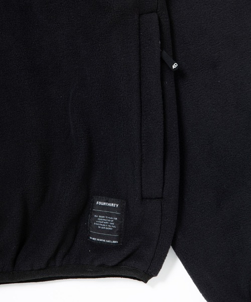 430(フォーサーティ)の「mj11002-PRTC FLEECE HALF ZIP PULL OVER プルオーバージャケット(25-143)(その他アウター・メンズ・ブラック・3/2/1/0)」の6枚目の写真