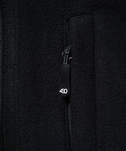 430(フォーサーティ)の「mj11002-PRTC FLEECE HALF ZIP PULL OVER プルオーバージャケット(25-143)(その他アウター・メンズ・ブラック・3/2/1/0)」の7枚目の写真