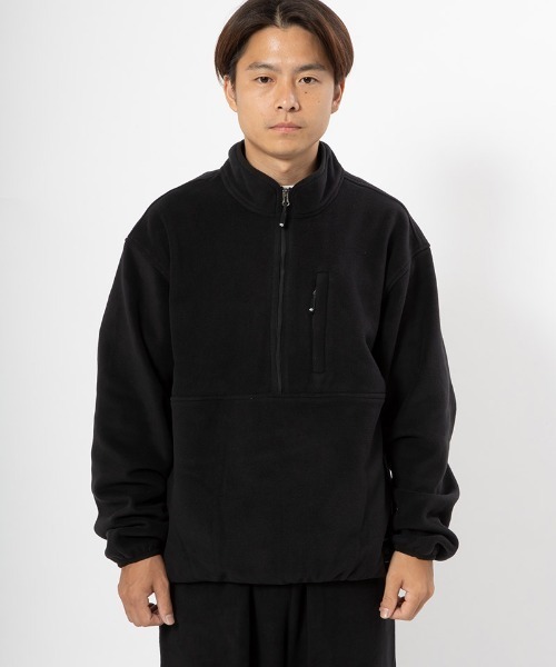 430(フォーサーティ)の「mj11002-PRTC FLEECE HALF ZIP PULL OVER プルオーバージャケット(25-143)(その他アウター・メンズ・ブラック・3/2/1/0)」の12枚目の写真