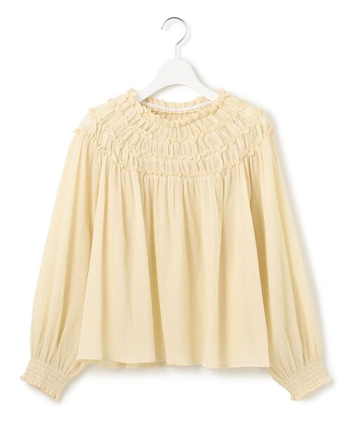 23区(ニジュウサンク)の「【SLOW/一部店舗限定】コットンクレープ ブラウス(シャツ/ブラウス・レディース・ダルブルー系/ブラック系/アイボリー系・38)」の8枚目の写真