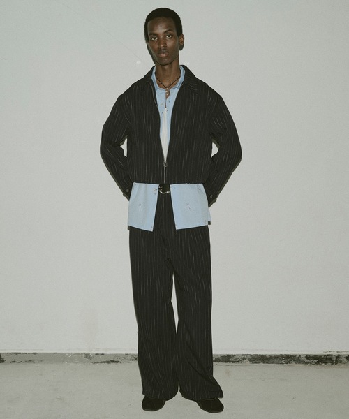 STRIPE WIDE ONE TUCK PANTS（スラックス）｜JIEDA（ジエダ）の