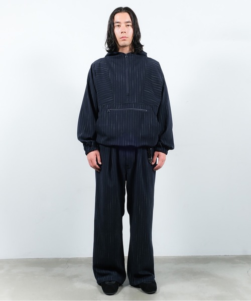 JIEDA（ジエダ）の「STRIPE WIDE ONE TUCK PANTS（スラックス）」 - WEAR