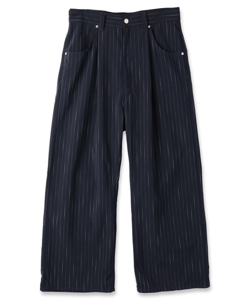 JIEDA（ジエダ）の「STRIPE WIDE ONE TUCK PANTS（スラックス）」 - WEAR