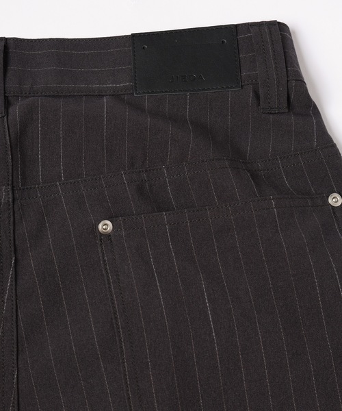 JIEDA（ジエダ）の「STRIPE WIDE ONE TUCK PANTS（スラックス）」 - WEAR