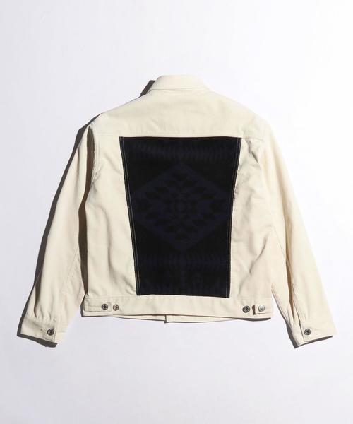 PENDLETON（ペンドルトン）の「＜PENDLETON × BY＞ CORD G-JK/ジャケット ◆（デニムジャケット・メンズ・オフホワイト/ネイビー・SMALL/MEDIUM/LARGE）」の10枚目の写真