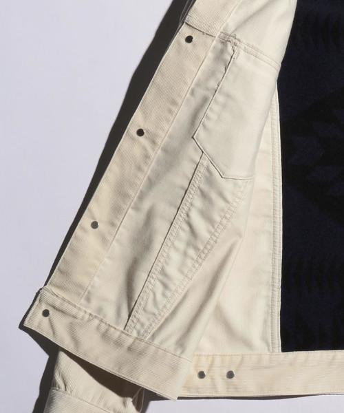 PENDLETON（ペンドルトン）の「＜PENDLETON × BY＞ CORD G-JK/ジャケット ◆（デニムジャケット・メンズ・オフホワイト/ネイビー・SMALL/MEDIUM/LARGE）」の11枚目の写真