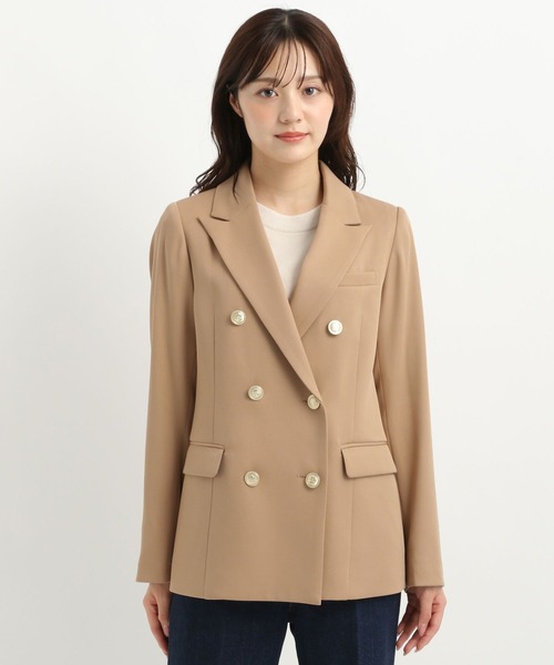 Andemiu（アンデミュウ）の「【新色ブラックWEB限定登場】キンボタンジャケット579802（テーラードジャケット・レディース・アイボリー/ネイビー/ベージュ/ブラウン/ブラック・FREE）」の20枚目の写真