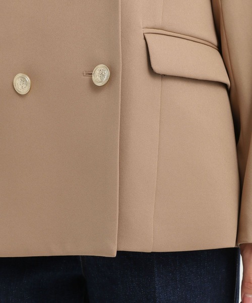 Andemiu（アンデミュウ）の「【新色ブラックWEB限定登場】キンボタンジャケット579802（テーラードジャケット・レディース・アイボリー/ネイビー/ベージュ/ブラウン/ブラック・FREE）」の15枚目の写真