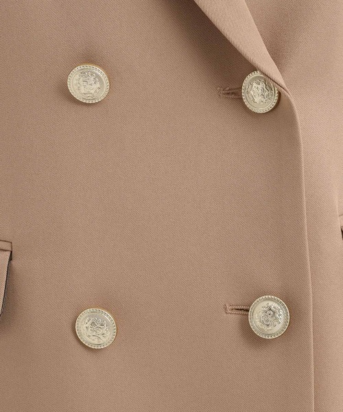 Andemiu（アンデミュウ）の「【新色ブラックWEB限定登場】キンボタンジャケット579802（テーラードジャケット・レディース・アイボリー/ネイビー/ベージュ/ブラウン/ブラック・FREE）」の18枚目の写真