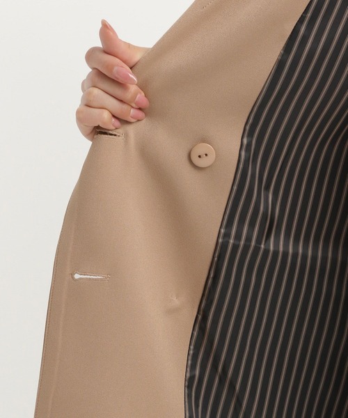 Andemiu（アンデミュウ）の「【新色ブラックWEB限定登場】キンボタンジャケット579802（テーラードジャケット・レディース・アイボリー/ネイビー/ベージュ/ブラウン/ブラック・FREE）」の7枚目の写真