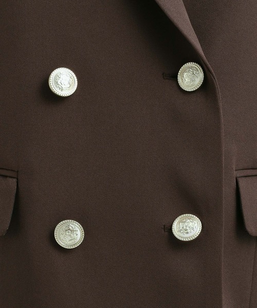 Andemiu（アンデミュウ）の「【新色ブラックWEB限定登場】キンボタンジャケット579802（テーラードジャケット・レディース・アイボリー/ネイビー/ベージュ/ブラウン/ブラック・FREE）」の10枚目の写真