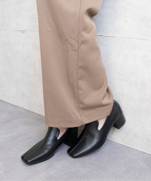 Fabby fabby(ファビィーファビィー)の「スクエアーオニグリヒールパンプス(パンプス・レディース・ブラック/ブラウン/シルバー・LARGE/MEDIUM/SMALL)」の9枚目の写真