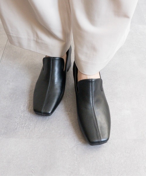 Fabby fabby(ファビィーファビィー)の「スクエアーオニグリヒールパンプス(パンプス・レディース・ブラック/ブラウン/シルバー・LARGE/MEDIUM/SMALL)」の14枚目の写真