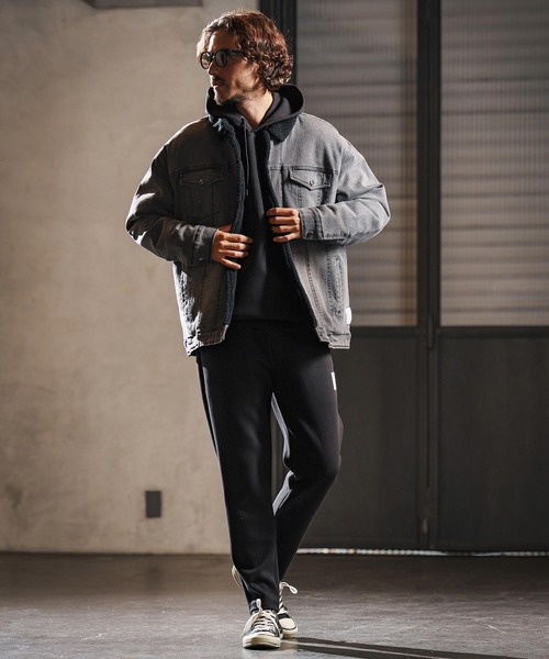 wjk reluxe(ダブルジェーケーリラックス)の「mpa3877-cardboard knit parka パーカー(WR25W-09)(パーカー・メンズ・ネイビー/ブラック/トップグレー・L/M/S)」の15枚目の写真