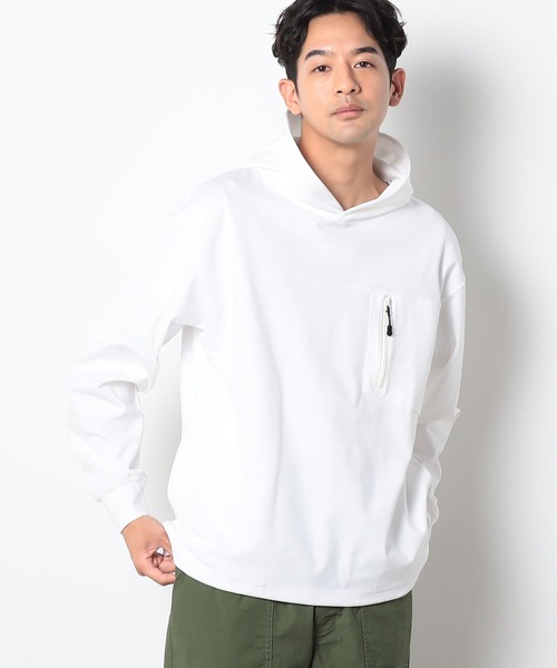 Grand PARK（グランドパーク）の「圧縮マイクロカノコテックパーカー（パーカー・メンズ・ネイビー/ブラック/ホワイト・LARGE/MEDIUM）」の2枚目の写真