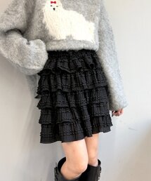 w closet | 【25AW】フリルミニティアードスカパン(スカート)