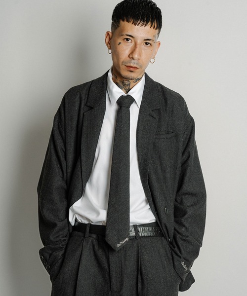 Subciety（サブサエティ）の「Herringbone double tailored jkt（テーラードジャケット・メンズ・ブラウン/グレー/ブラック・X-LARGE/LARGE/MEDIUM/SMALL）」の5枚目の写真