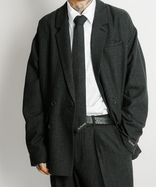 Herringbone double tailored jkt（テーラードジャケット）｜Subciety
