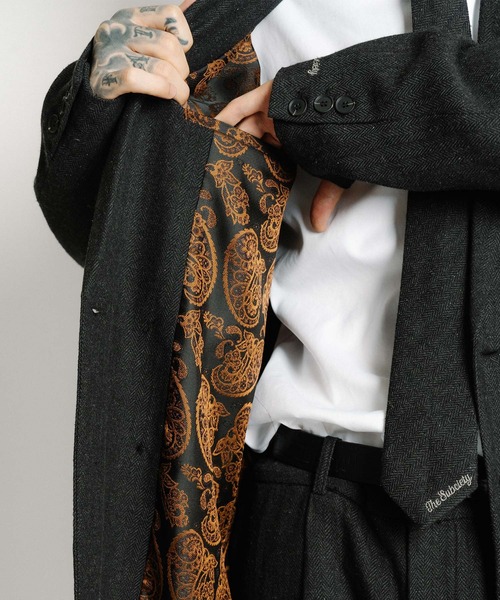 Subciety（サブサエティ）の「Herringbone double tailored jkt（テーラードジャケット・メンズ・ブラウン/グレー/ブラック・X-LARGE/LARGE/MEDIUM/SMALL）」の11枚目の写真