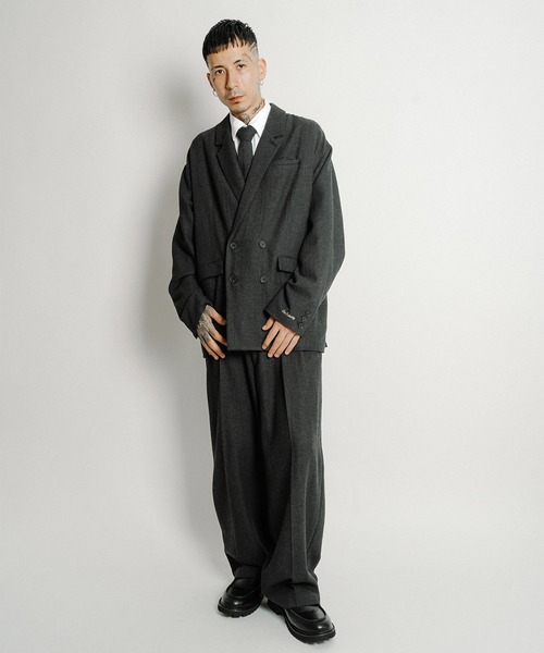 Subciety（サブサエティ）の「Herringbone double tailored jkt（テーラードジャケット・メンズ・ブラウン/グレー/ブラック・X-LARGE/LARGE/MEDIUM/SMALL）」の15枚目の写真