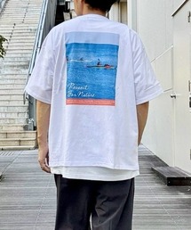 CAMP7 | 【接触冷感】【CAMP7】バックフォトプリントTシャツ / エコ素材(Tシャツ/カットソー)