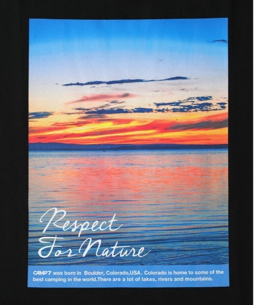 CAMP7（キャンプセブン）の「【接触冷感】【CAMP7】バックフォトプリントＴシャツ / エコ素材（Tシャツ/カットソー・メンズ・ホワイト/ブラック・L/XL/M）」の11枚目の写真