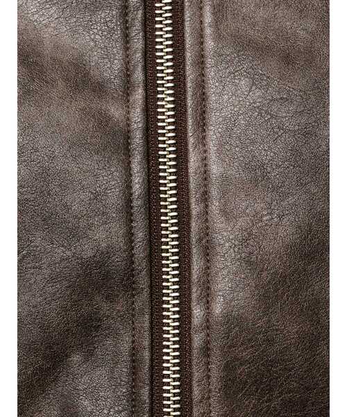 MERCURYDUO(マーキュリーデュオ)の「フェイクレザークロップドブルゾン(ブルゾン・レディース・ブラック/ブラウン・FREE)」の15枚目の写真